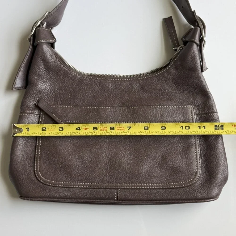 Liz Claiborne Brown Leather Shoulder Handbag